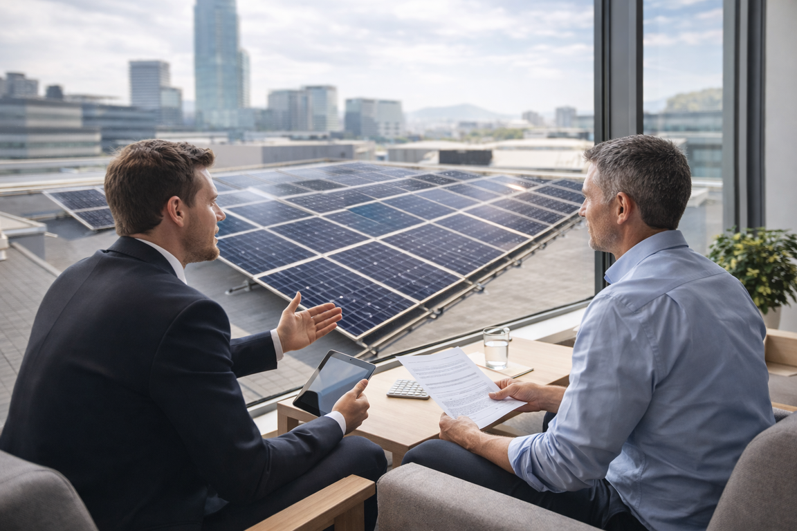 Geeignete Dachfläche für Vermietung