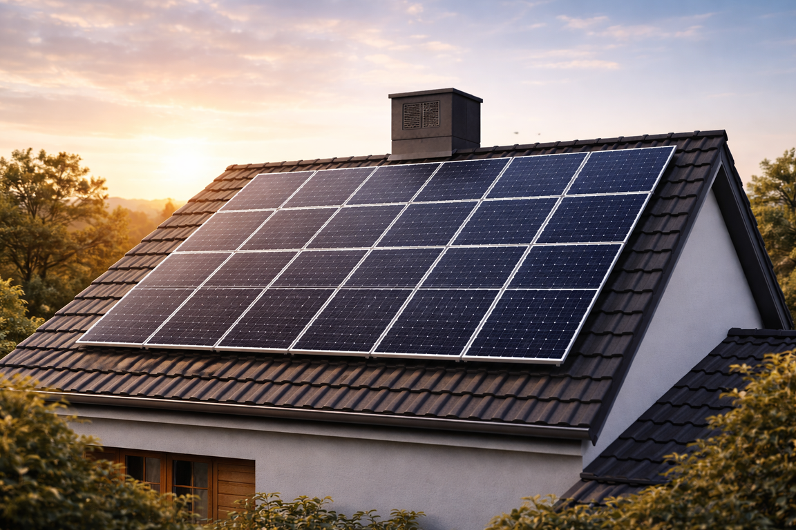 Große Dachfläche auf Gewerbeobjekt